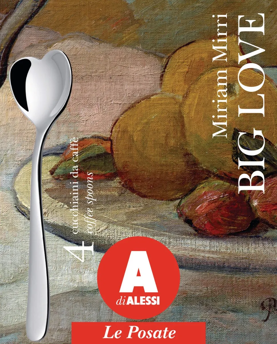 Alessi Koffielepels Big Love AMMI08SET - 4 Stuks - Zilver