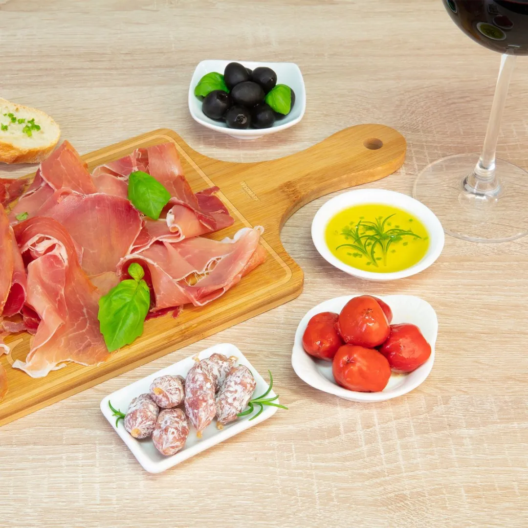 Westmark Tapas + Friends Keramische Kommetjes - 4 Stuks - 7,4x7,4cm - Wit