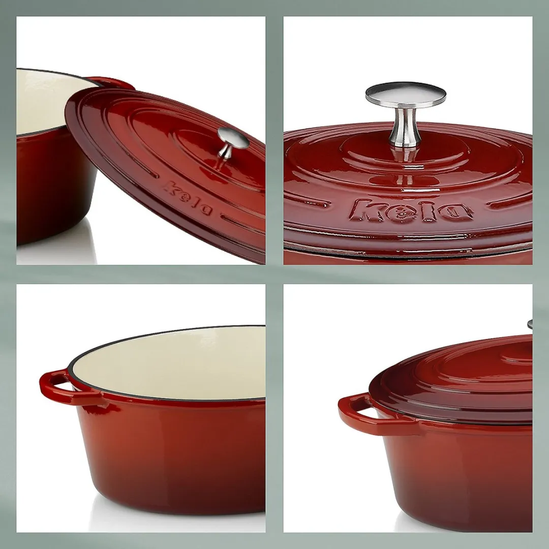 Kela Gietijzeren Braadpan 28cm - Rood