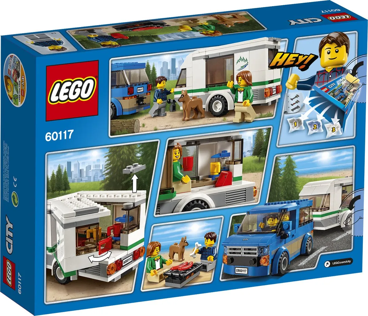 LEGO City Busje & Caravan 60117 - 250 Stukken