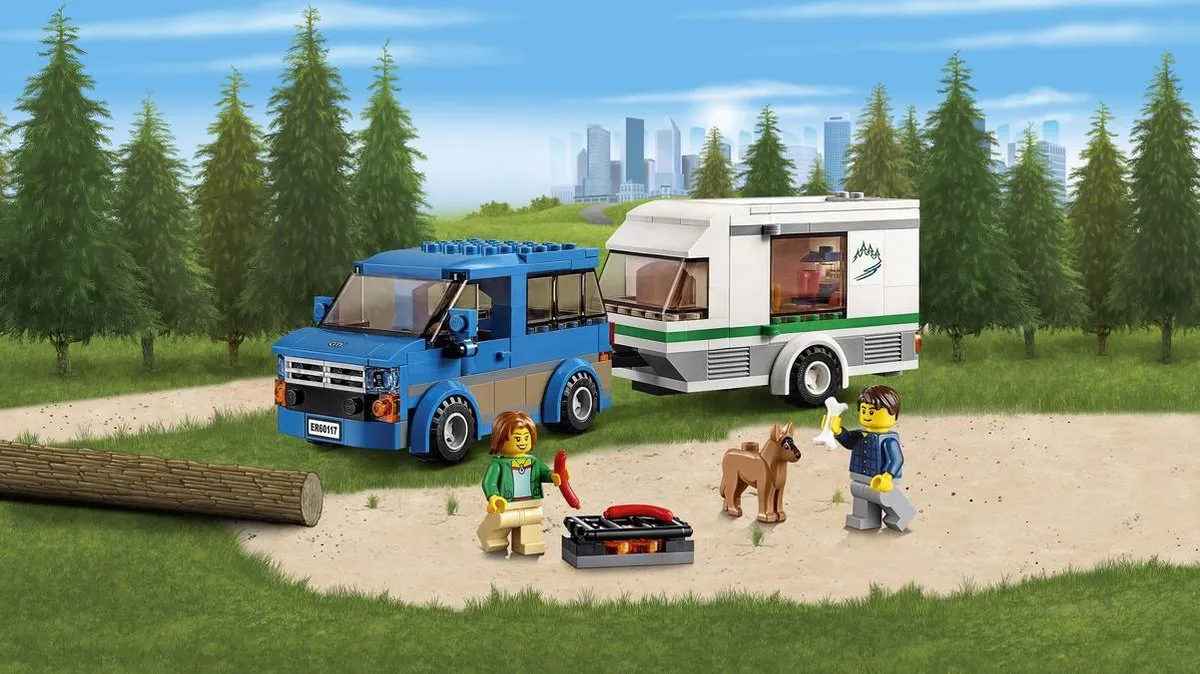LEGO City Busje & Caravan 60117 - 250 Stukken