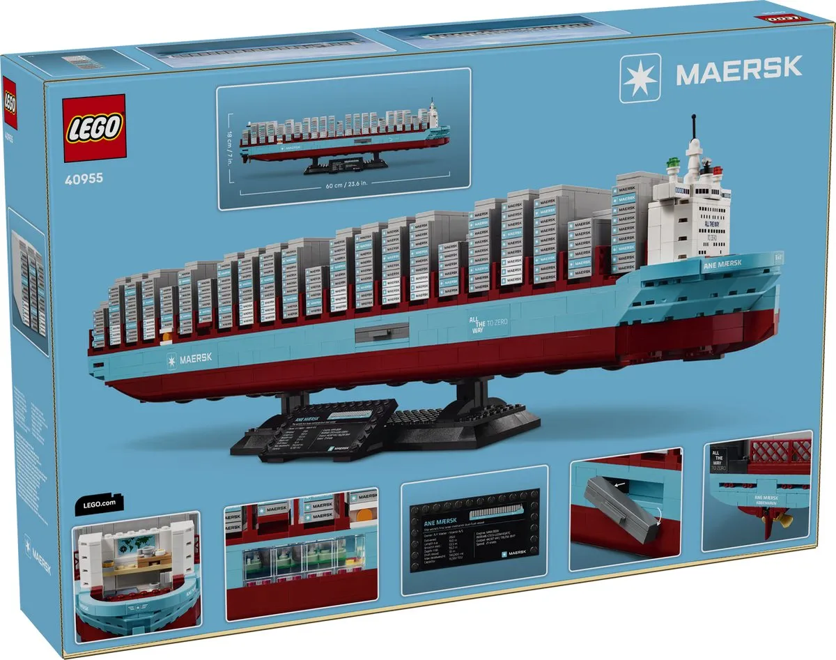 LEGO Maersk Containerschip 40955 - 1516 Stukken - Blauw
