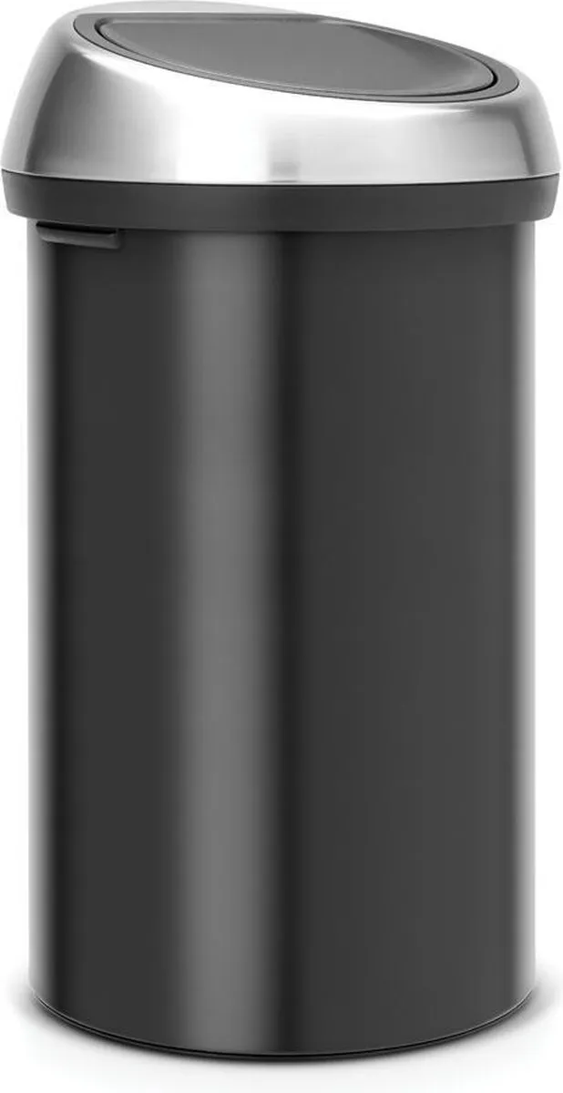 Brabantia Touch Bin Prullenbak 60L - Matt Black/Matt Steel FPP