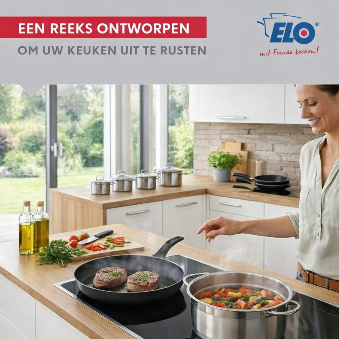 Fackelmann ELO 9753450 Keukenset 6-delig - Inductie - Roestvrij staal
