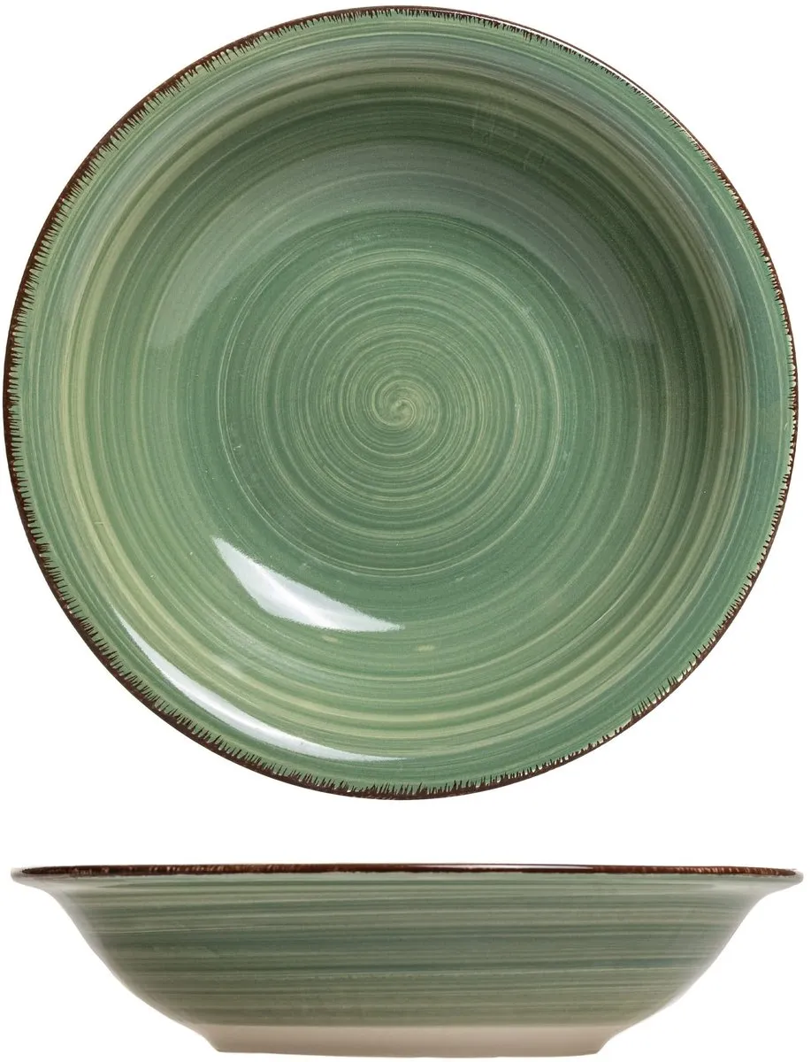 Cookinglife Delice Diepe Bordenset 21cm - 6 Stuks - Groen