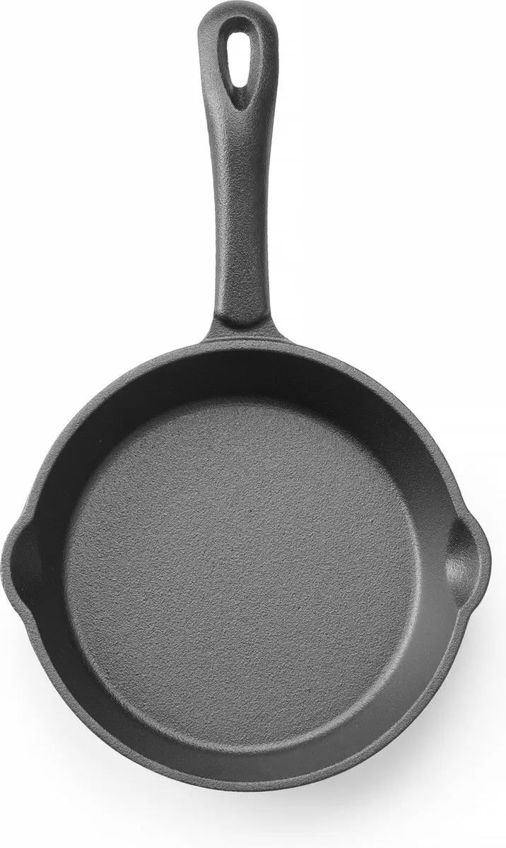 HENDI Gietijzeren Skillet Ø 200mm - Zwart - afbeelding 6 van 6