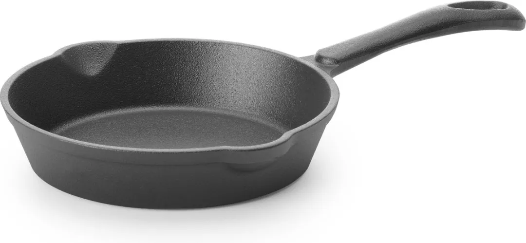 HENDI Gietijzeren Skillet Ø 200mm - Zwart