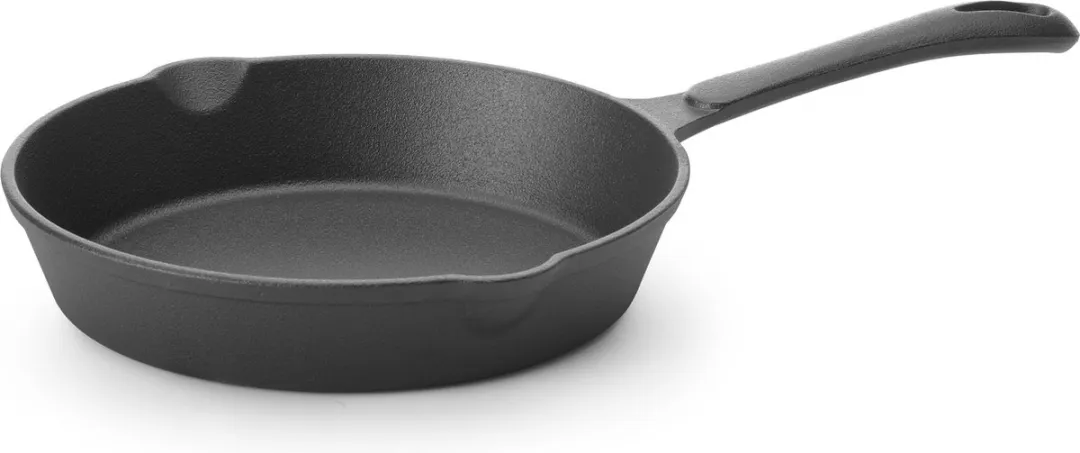 HENDI Gietijzeren Skillet Ø 200mm - Zwart