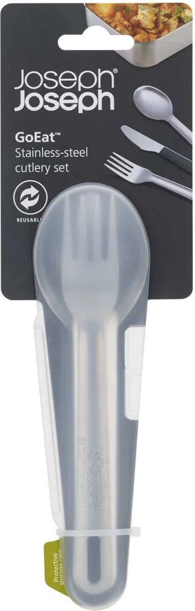 Joseph Joseph Go Eat Bestekset RVS - 4-delig - Grijs