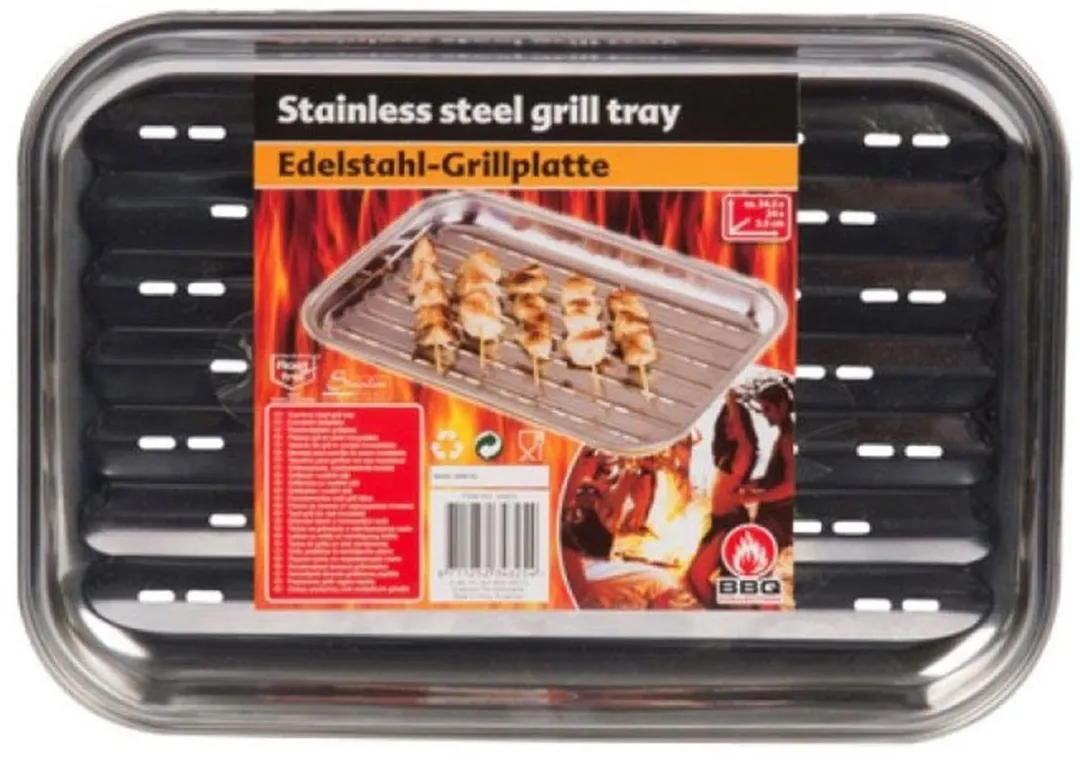 Alpina BBQ Grillplaat RVS 34,5x24cm