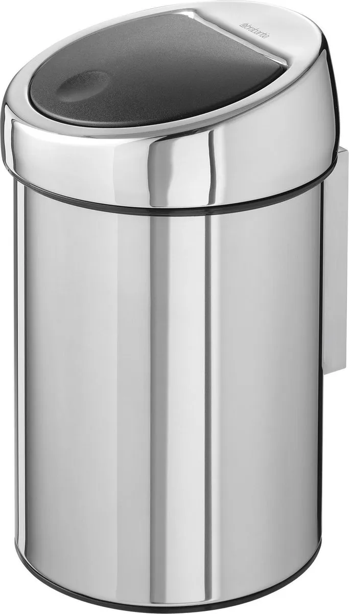 Brabantia Touch Bin Prullenbak 3L - Brilliant Steel - afbeelding 6 van 6
