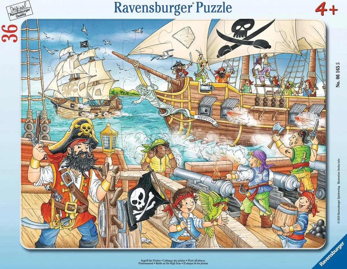 Ravensburger Piraat Aanval Puzzel 36 Stuks