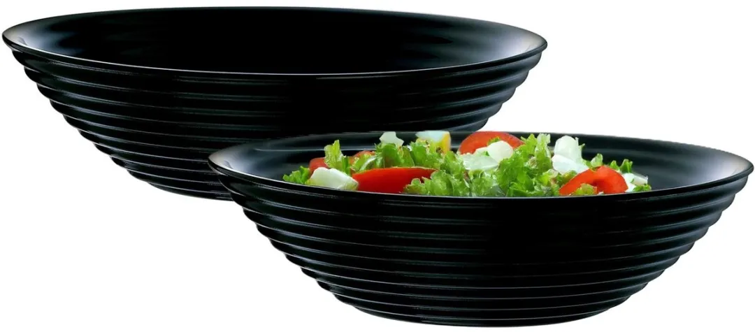 Luminarc Saladeschalen 27cm - 2 Stuks - Zwart
