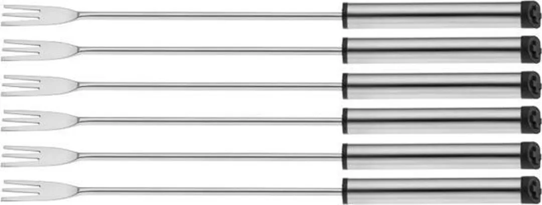 Kela Swiss Fonduevorken Set - 6 Stuks - Zilver