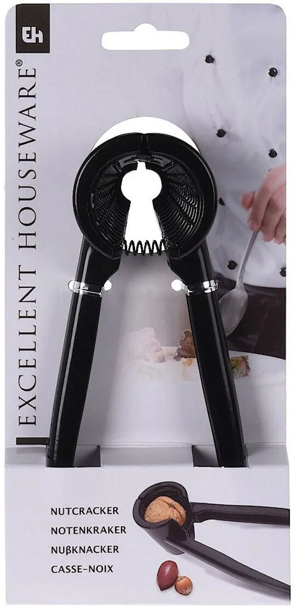Excellent Houseware Notenkraker 17,5cm - Zwart