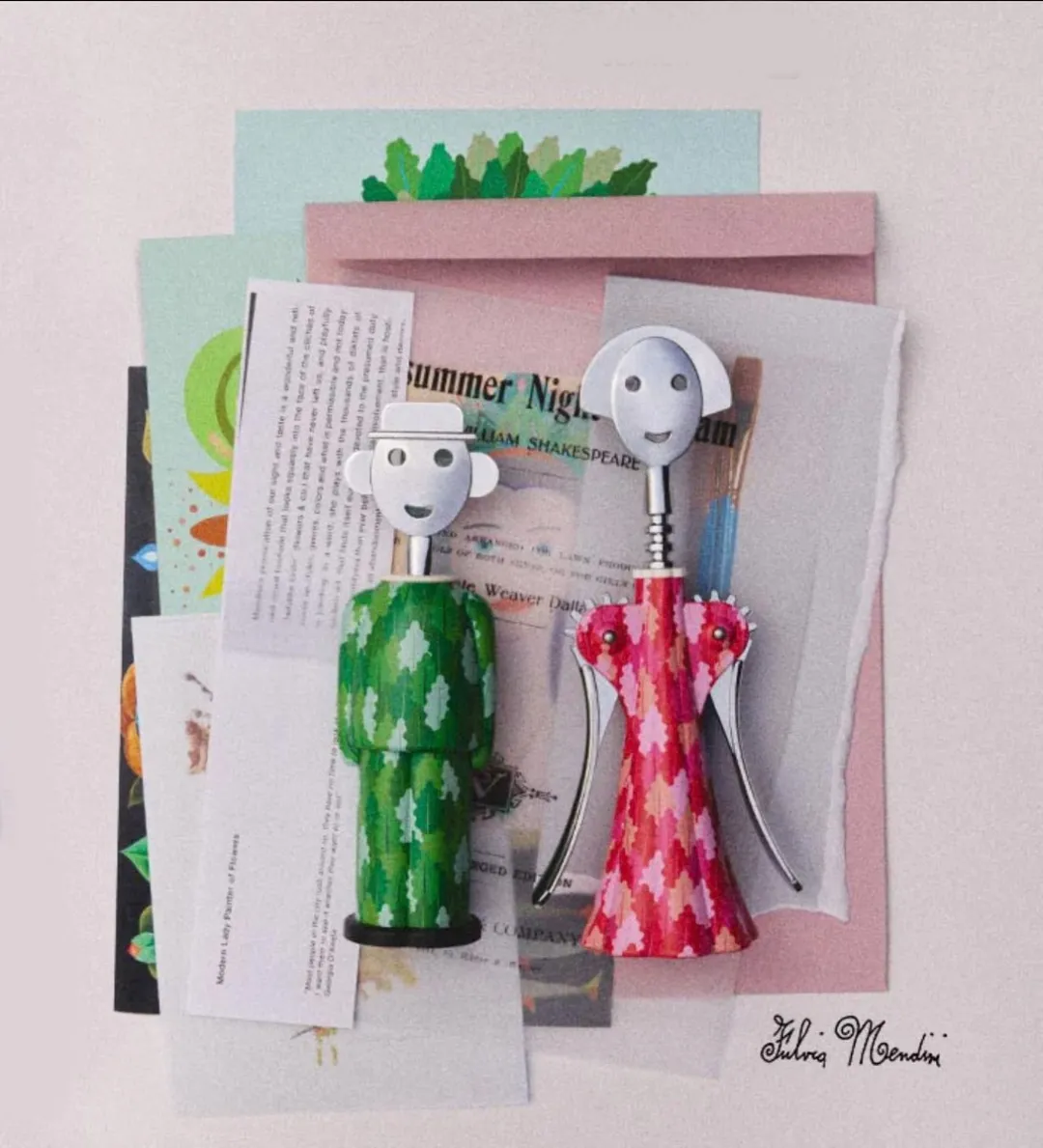 Alessi Arborea Anna & Sandro Kurkentrekker-Set - 3 Stuks