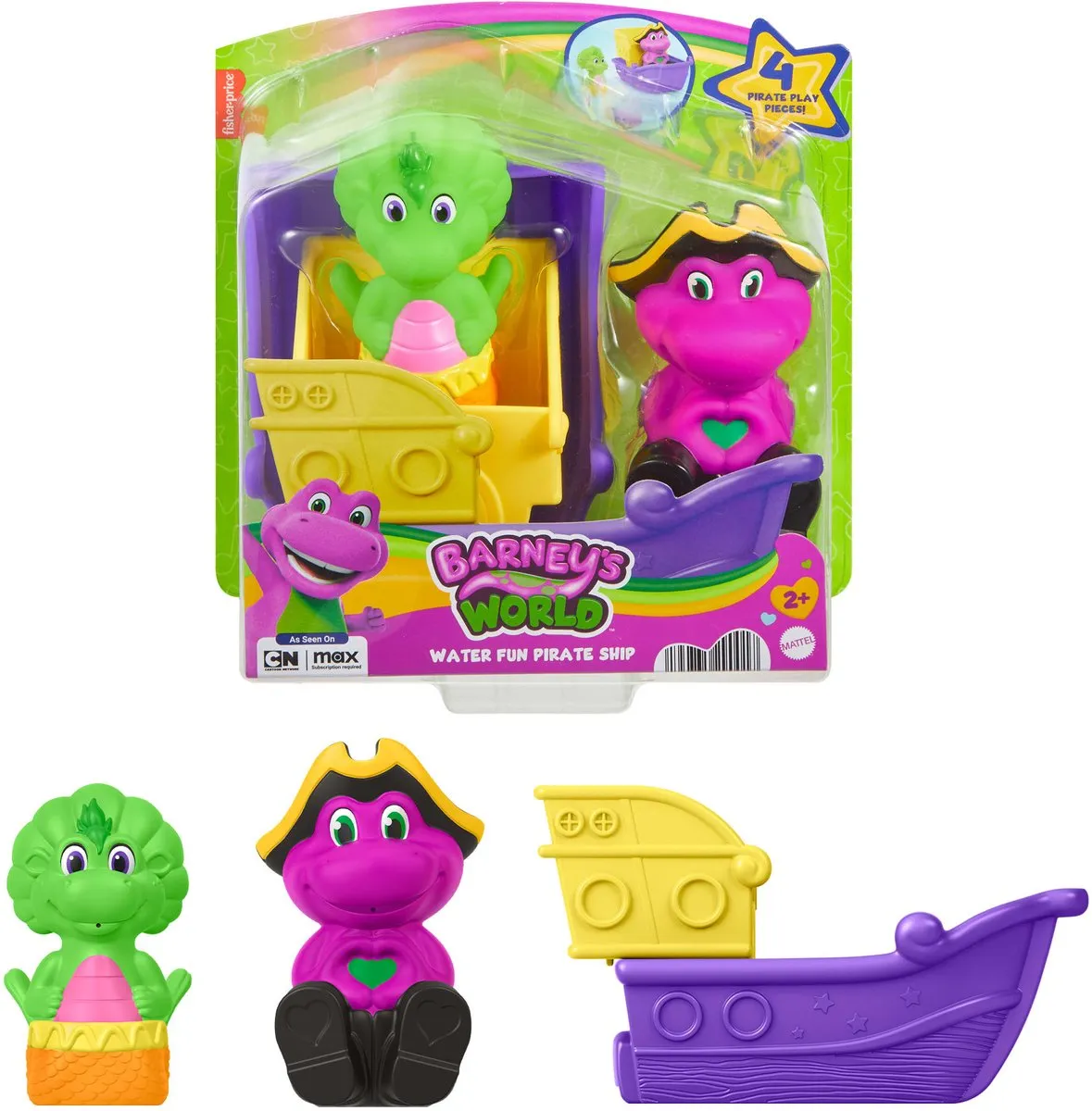 Fisher-Price Barneys World Piratenschip Speelgoed - Multicolor