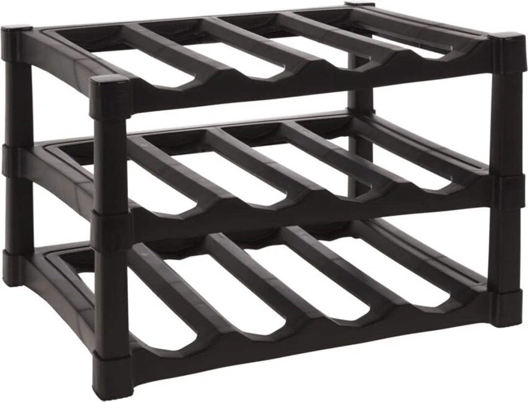 Excellent Houseware Wijnrek Zwart