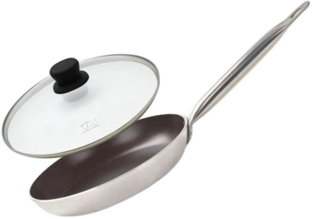 Fackelmann Elo 9803250 Koekenpan 28cm - RVS/Aluminium - Grijs