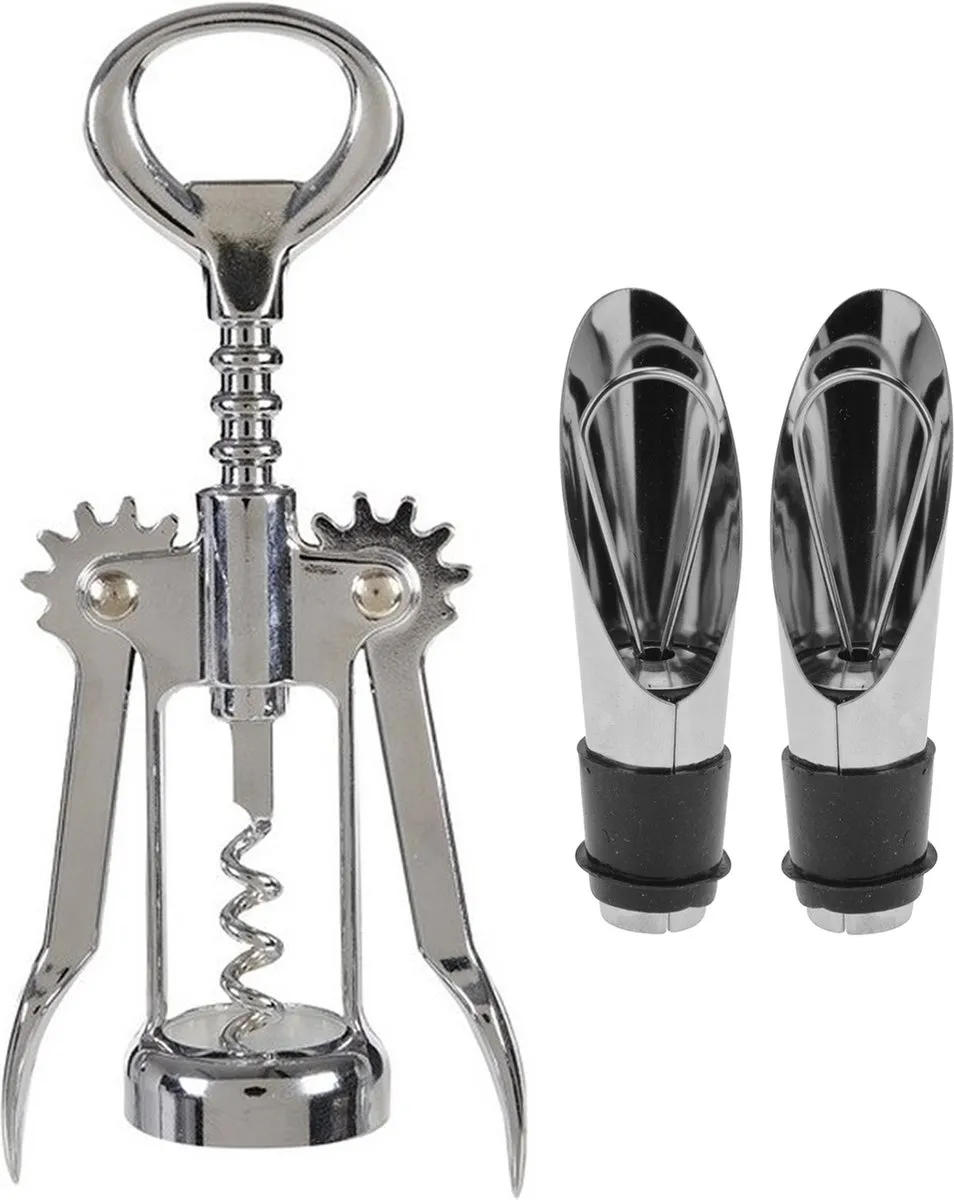 Excellent Houseware Hevel RVS met 2x Afsluitdoppen