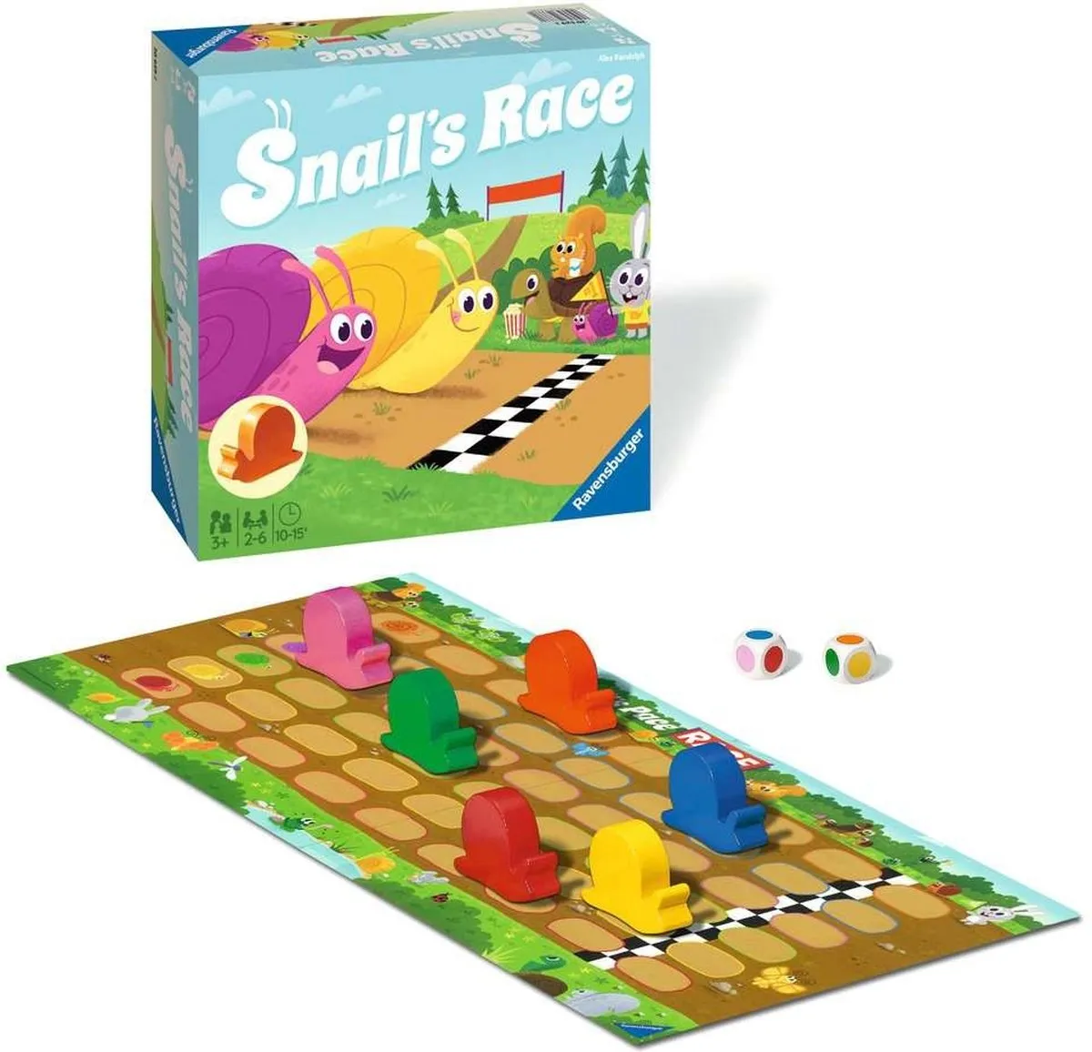 Ravensburger Snail's Race Bordspel - 2-6 Spelers