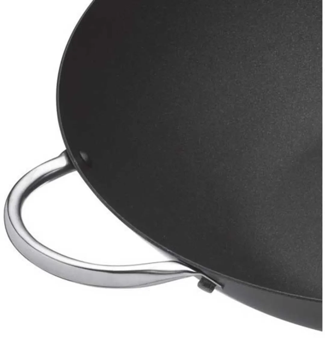 Masterclass Grote Wok Carbon Steel 35cm - Antiaanbaklaag - Inductie-veilig