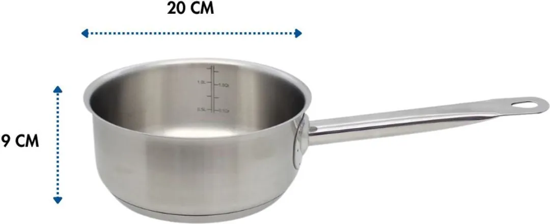 Fackelmann Elo 2432026 Kookpan 20cm - Roestvrij staal