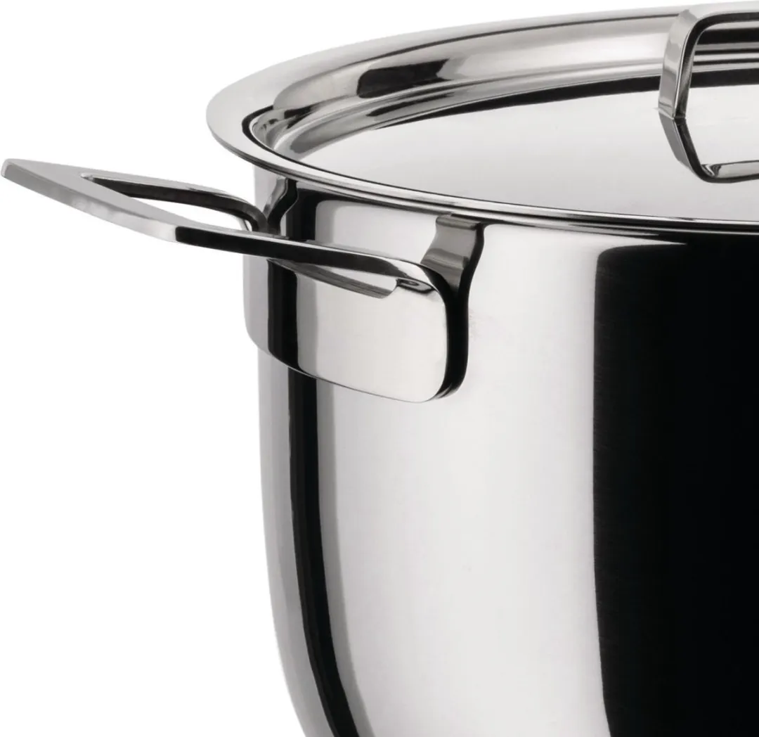 Alessi Kookpan Pots&Pans AJM101/24 - 24cm - 5.5L - Zilver - afbeelding 6 van 6