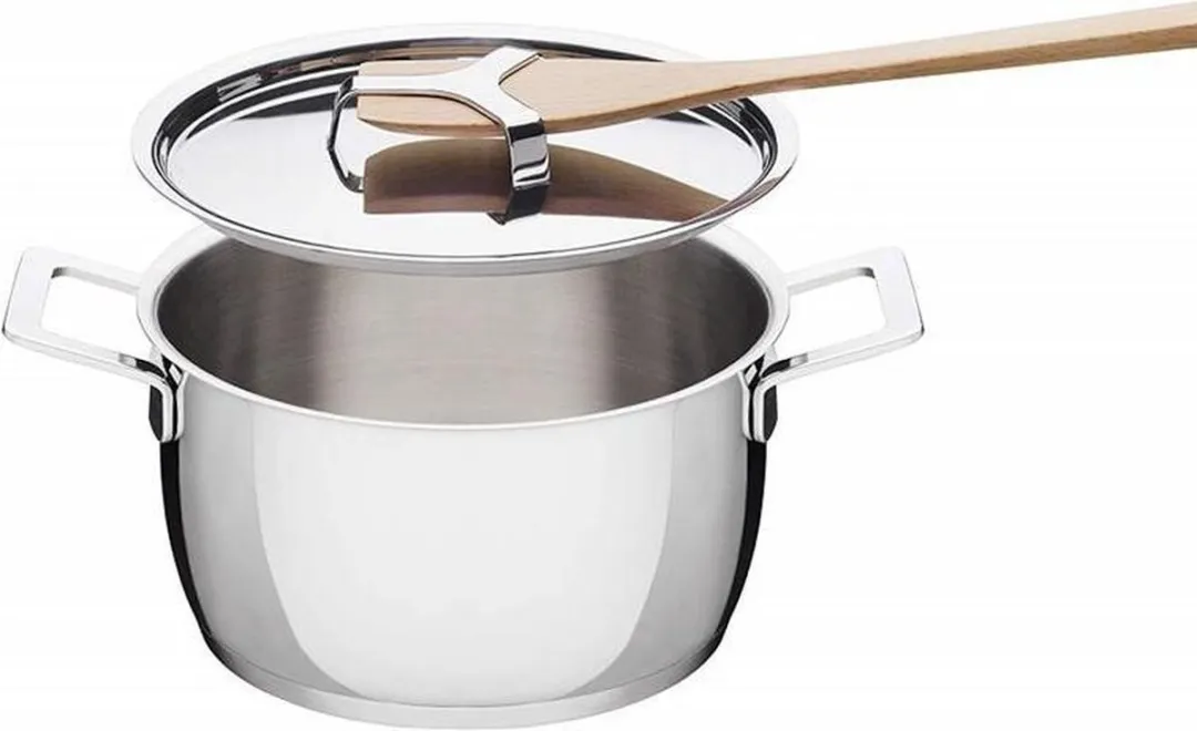 Alessi Kookpan Pots&Pans AJM101/24 - 24cm - 5.5L - Zilver
