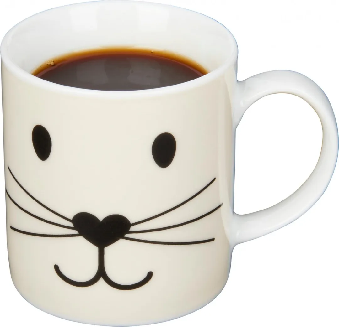 KitchenCraft Espresso Kopje Kat 80ml - Multi Color