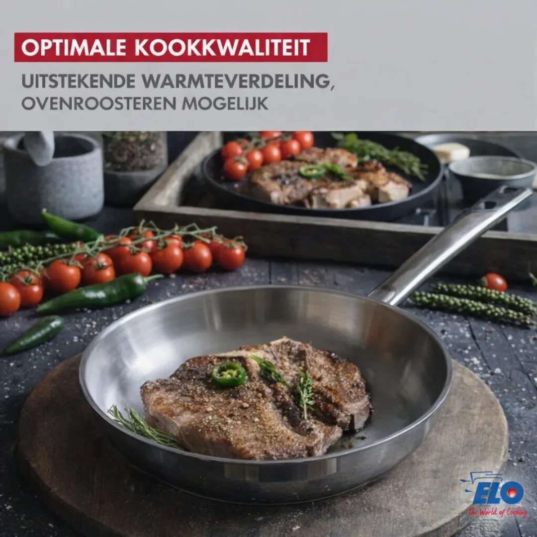 Fackelmann Elo 9872150 Keukengerei Set - 2-delig 32cm/24cm Roestvrij staal