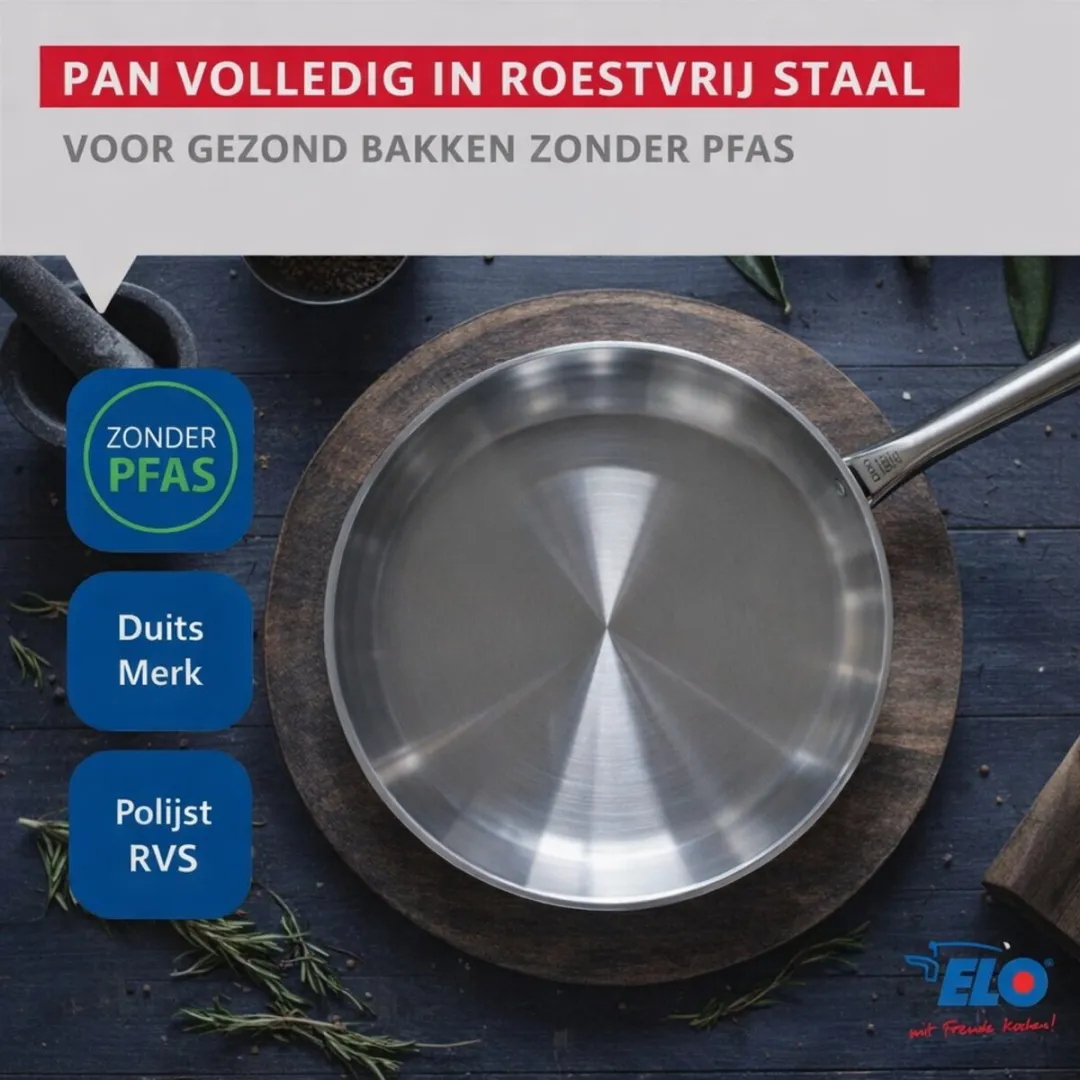 Fackelmann Elo 9872150 Keukengerei Set - 2-delig 32cm/24cm Roestvrij staal