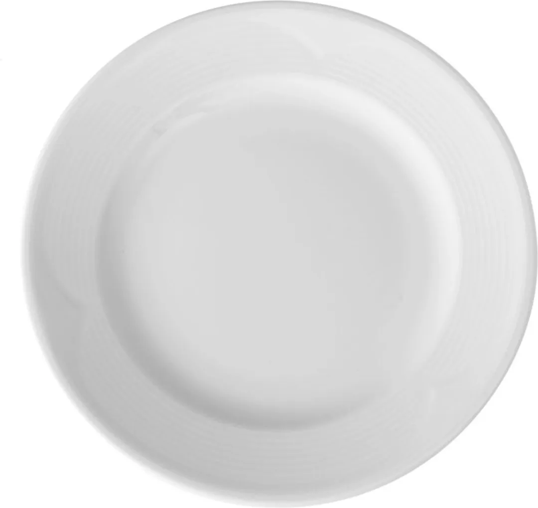 Hendi Plat Bord 32cm - Versterkte Randen - Porselein Wit