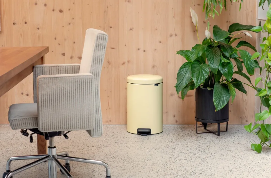 Brabantia NewIcon Prullenbak 12L - Mellow Yellow - afbeelding 5 van 6