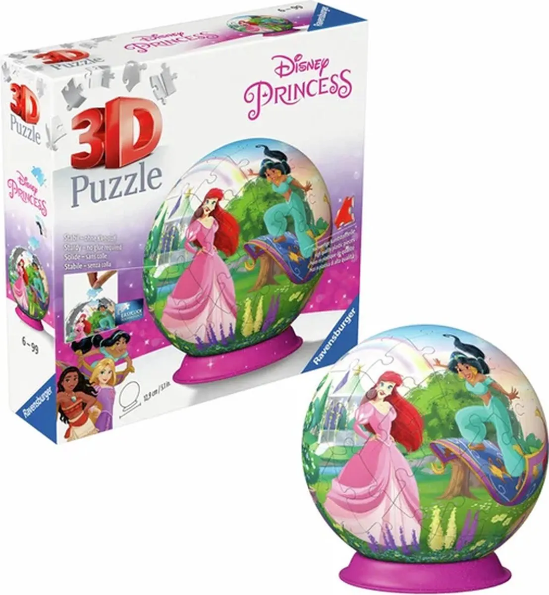 Ravensburger Disney Princesses 3D Puzzel 72 Stuks - Multicolor - afbeelding 6 van 6