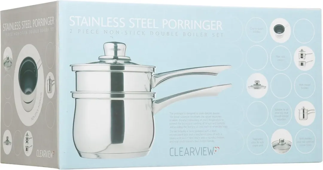 KitchenCraft Inductie Dubbel Boiler Pan 16cm - Roestvrij Staal - afbeelding 6 van 6