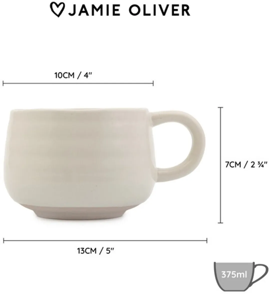 Jamie Oliver Cosy Cuppa Mok - 375ml Wit