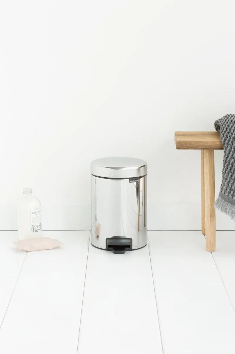 Brabantia NewIcon Prullenbak 3L - Brilliant Steel