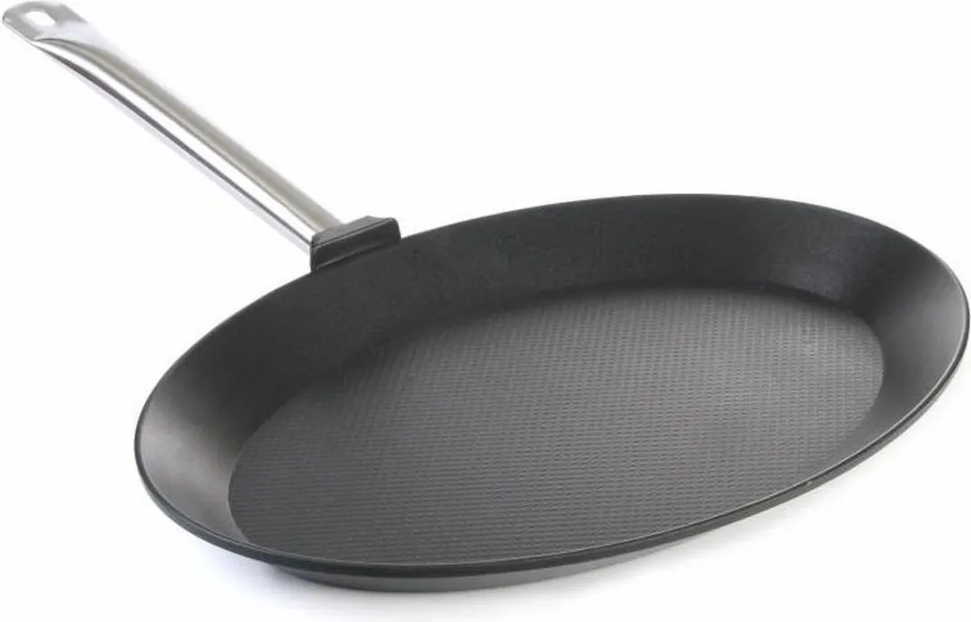 Hendi Ovale Vispan Titanium - 400x275x35mm Zwart