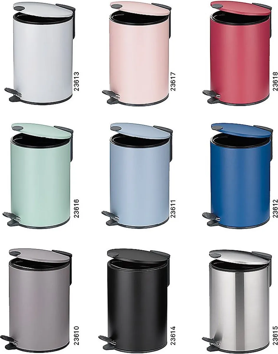Kela Pedaal Afvalemmer 3L - Mistblauw