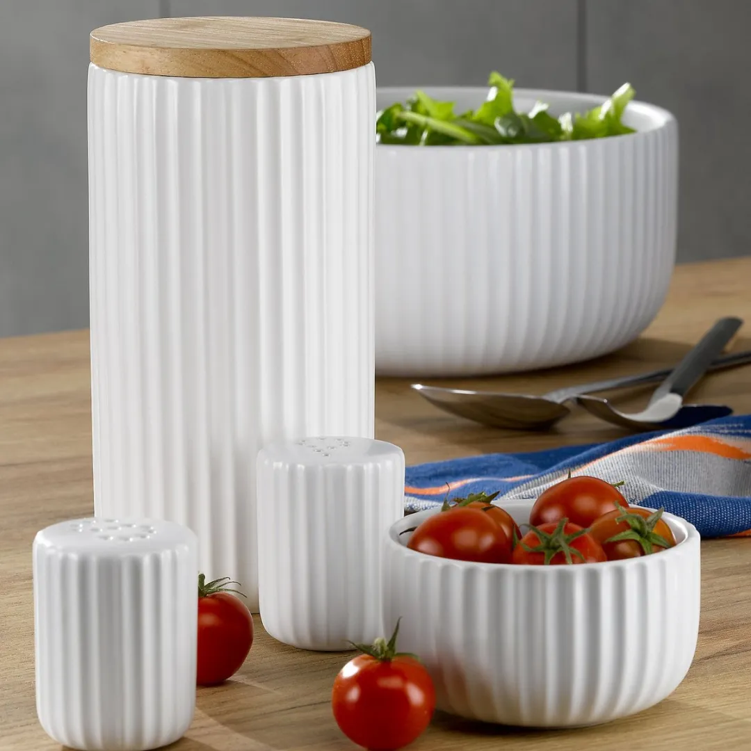 Kela Keramisch Schaaltje 23cm - Wit