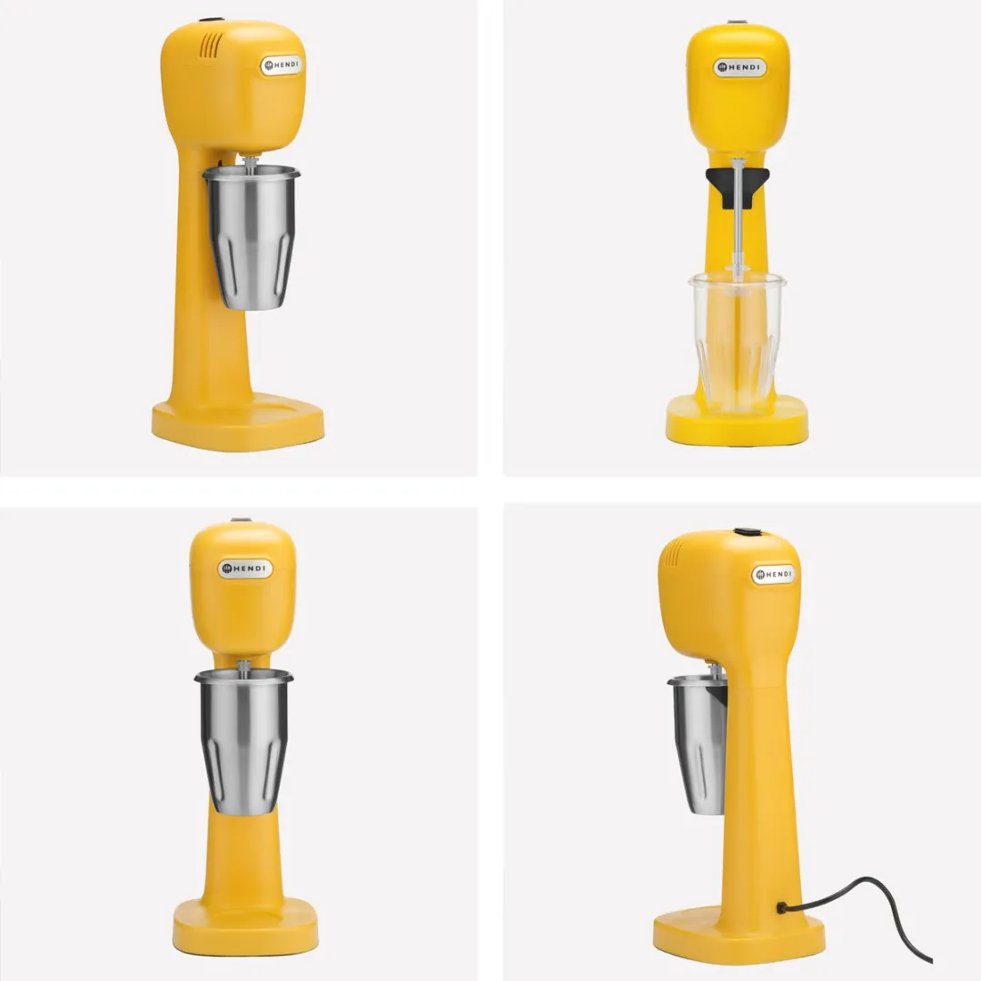 HENDI Milkshaker 221631 - 0,95L - Geel - 6-delig - afbeelding 6 van 6