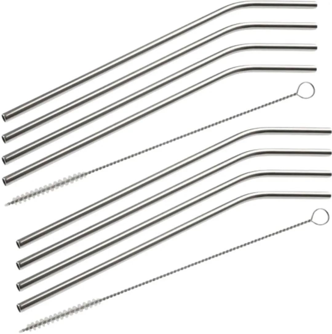 Fackelmann Gebogen Rietjes Set 8 Stuks