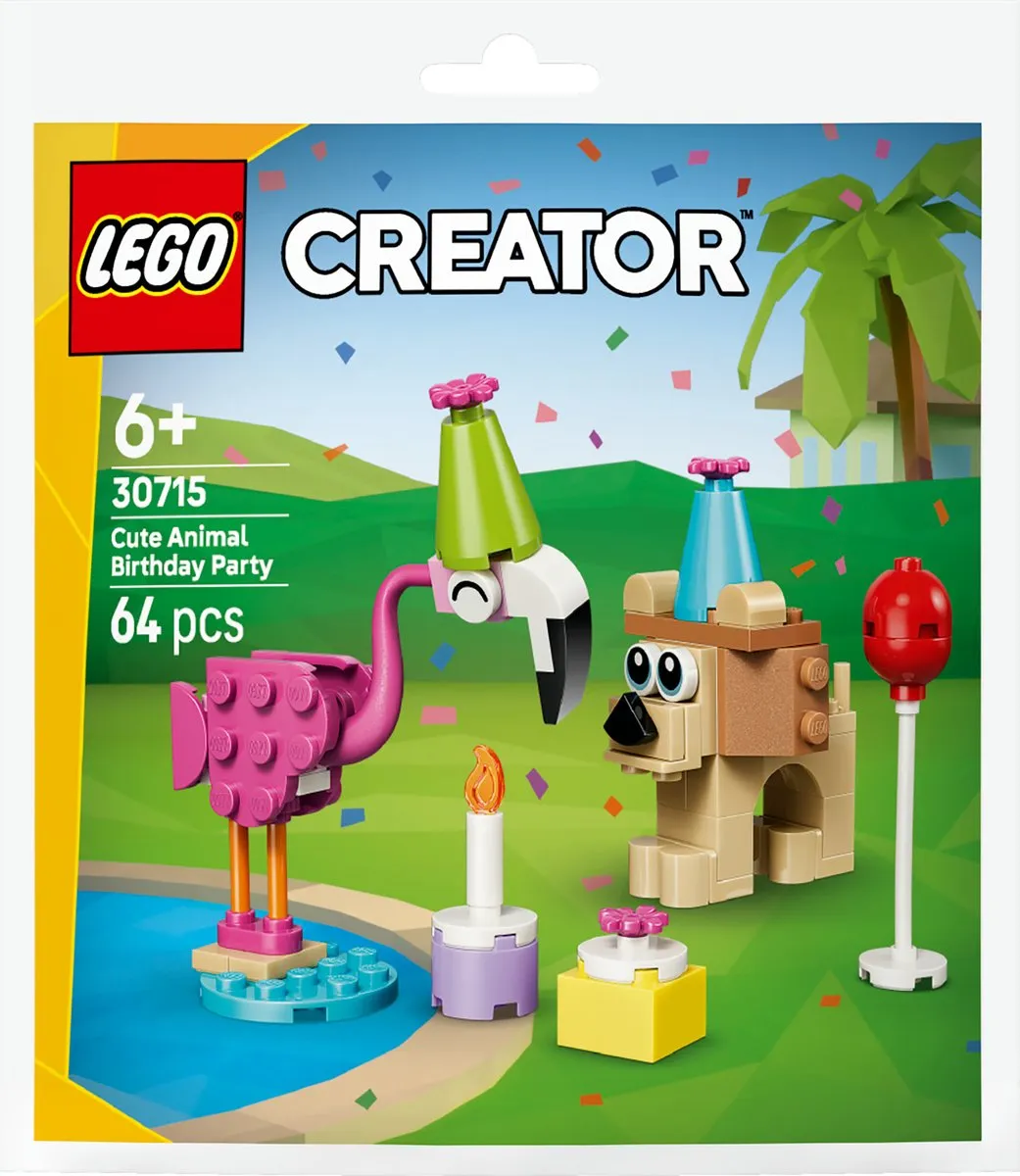 LEGO Creator Schattige Dierenverjaardag 30715 - 64 Stukken - Multicolor