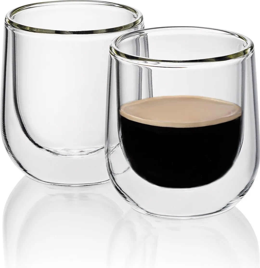 Kela Fontana Espressoglazen 60ml - Set van 2 - Transparant