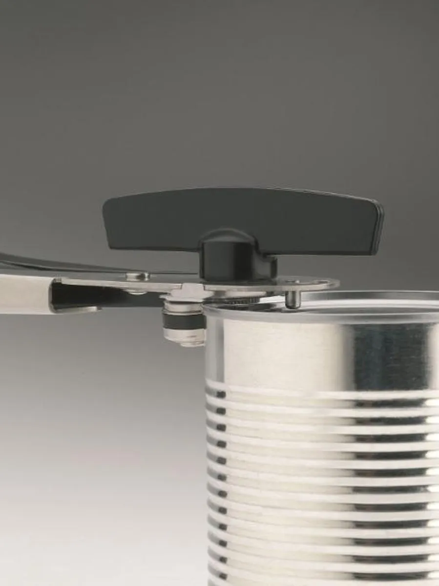 GEFU CANDO Blikopener - VacuVin - Zilver/Zwart