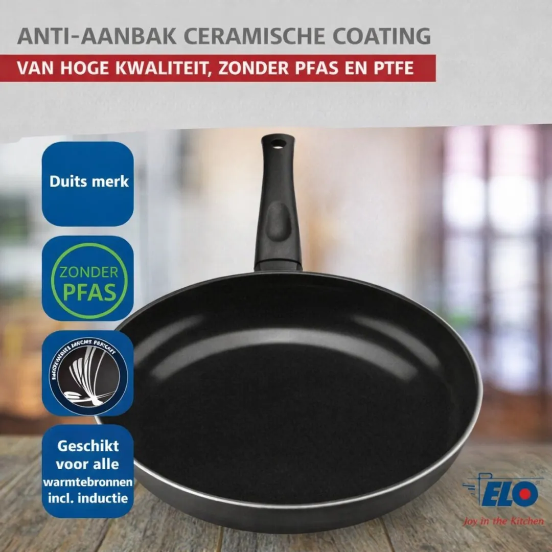 Fackelmann Elo 9749250 Keukenset 7-delig - Inductie - Zwart