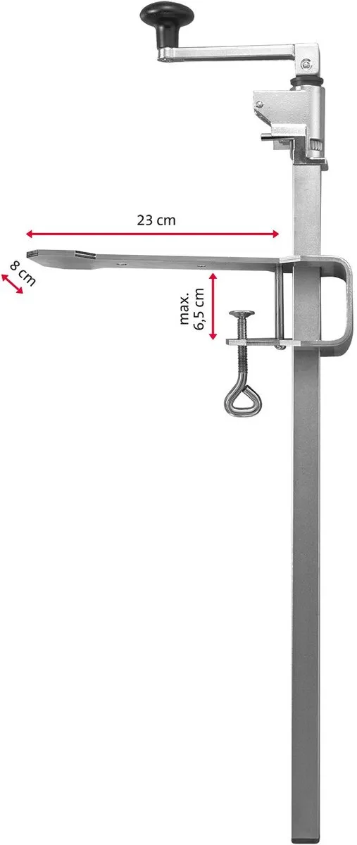 Westmark Sieger Clou 40 Blikopener 84cm - Zilver