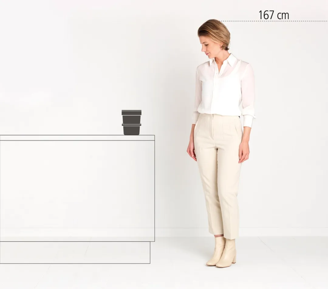 Brabantia Sort & Go Afvalbakje 3L - Dark Grey