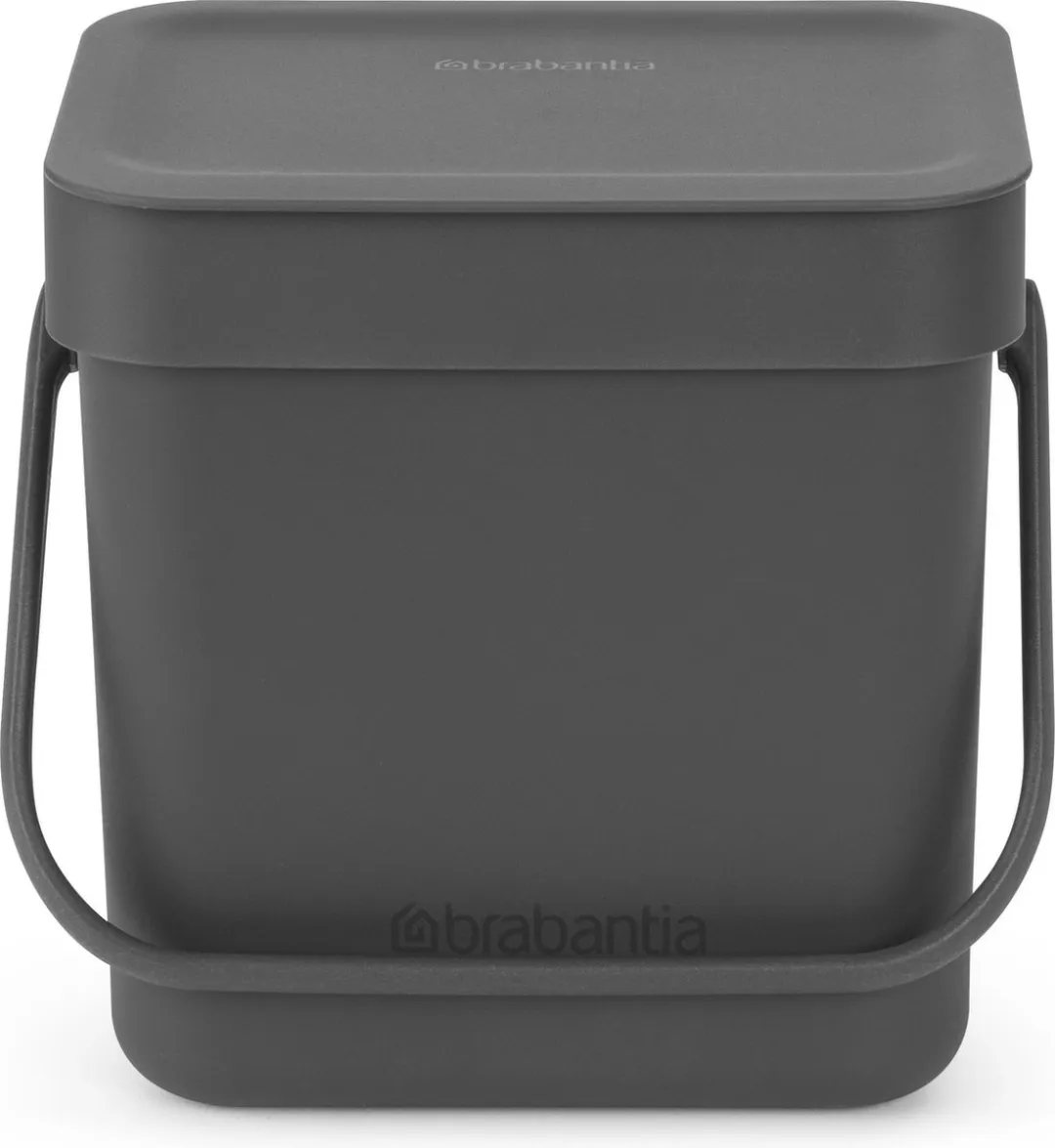 Brabantia Sort & Go Afvalbakje 3L - Dark Grey - afbeelding 6 van 6